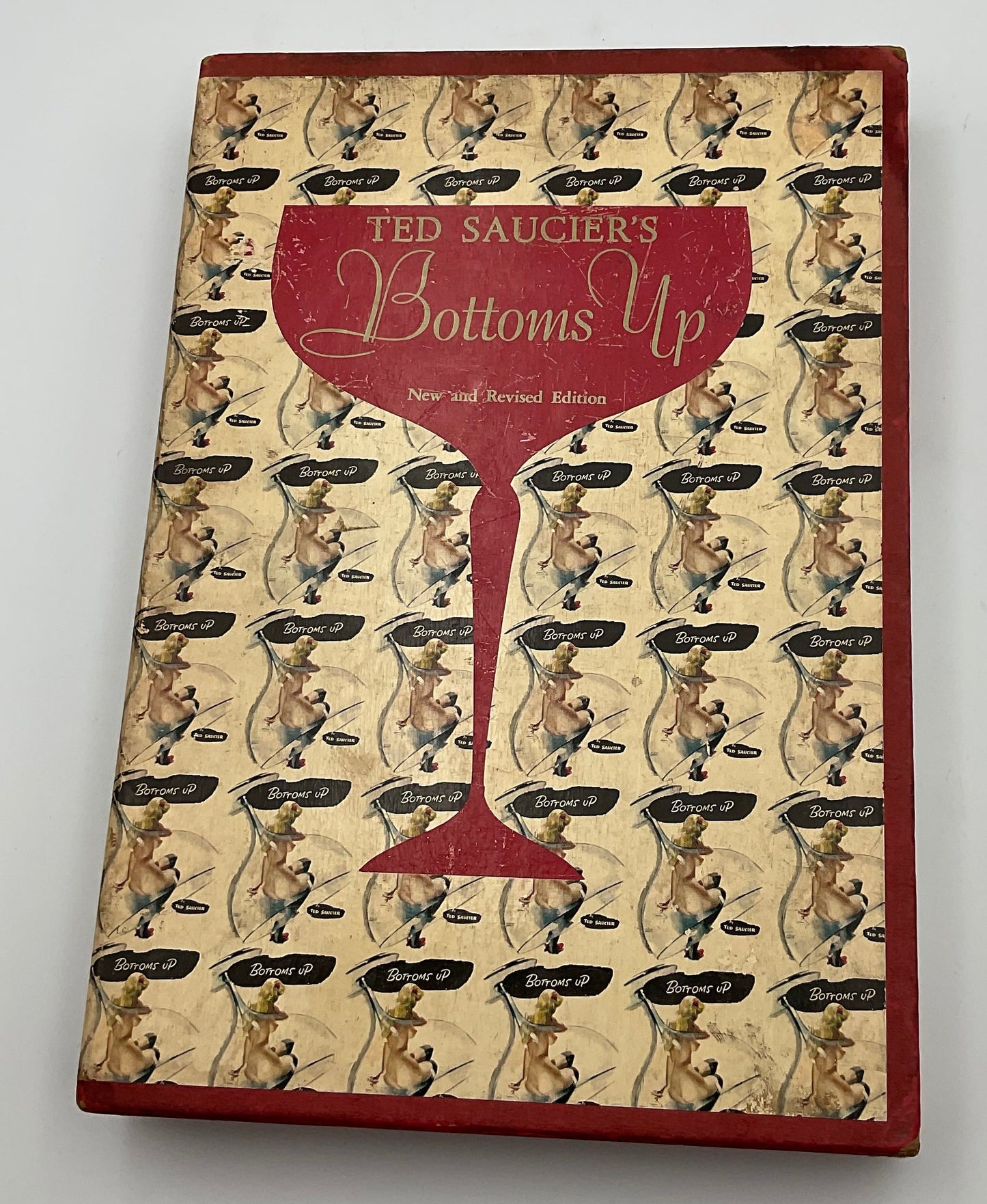 Ted Saucier's Bottoms Up Vintage 1962 Cocktail Recipe Book Hardcover