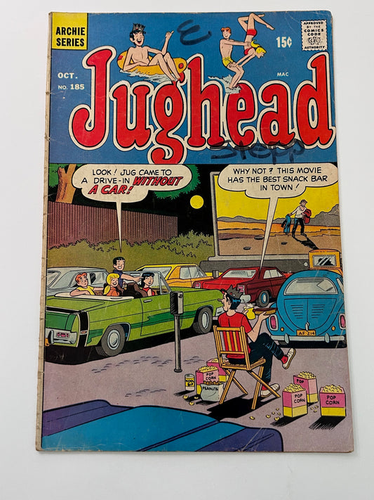 Jughead #185 Vintage 1970 Archie Series Comic Book