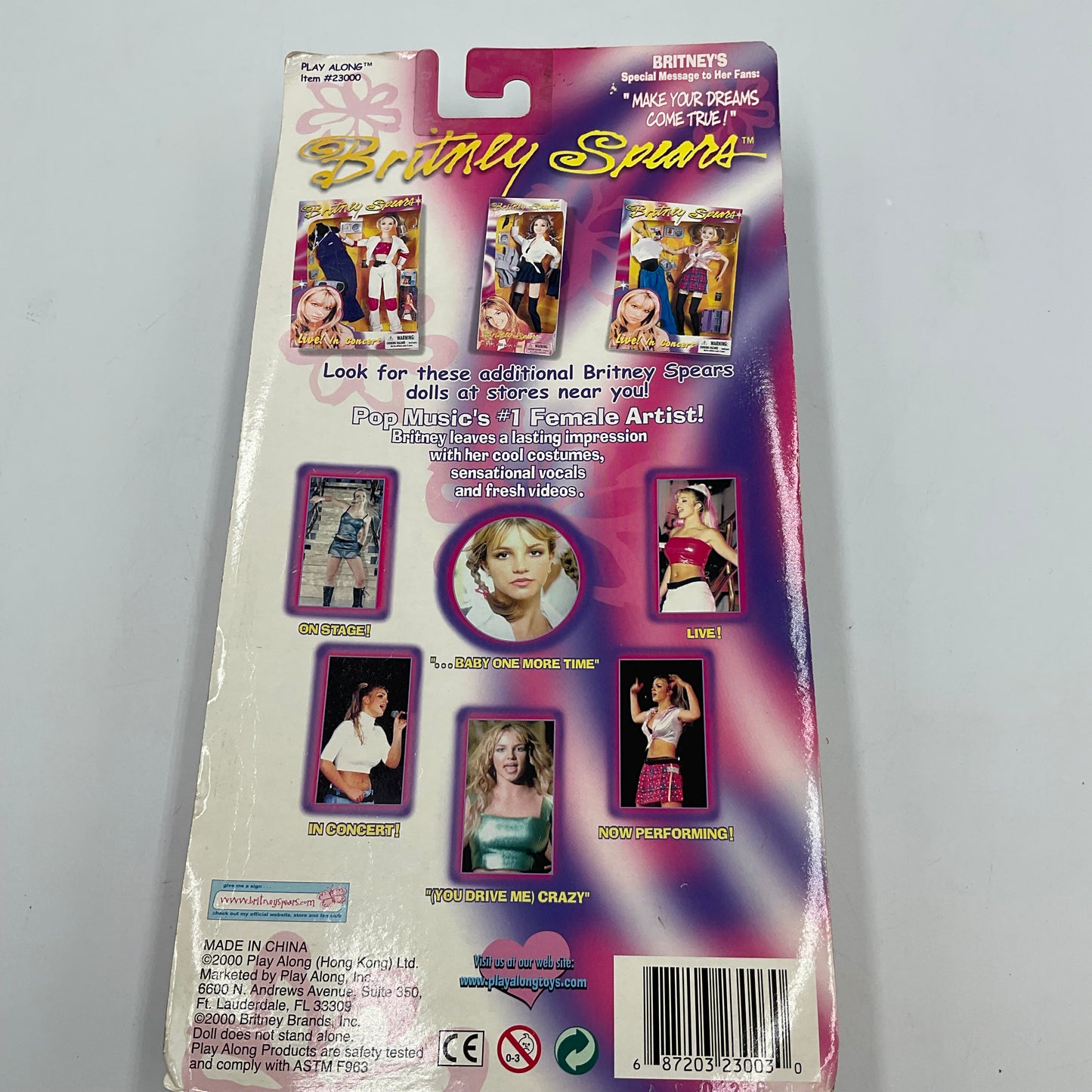 Vintage Brittany Spears 1999 Play Along Doll