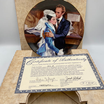 W.L. George Bradford Exchange Limited Edition Question of Honor Vintage 1989 Box COA