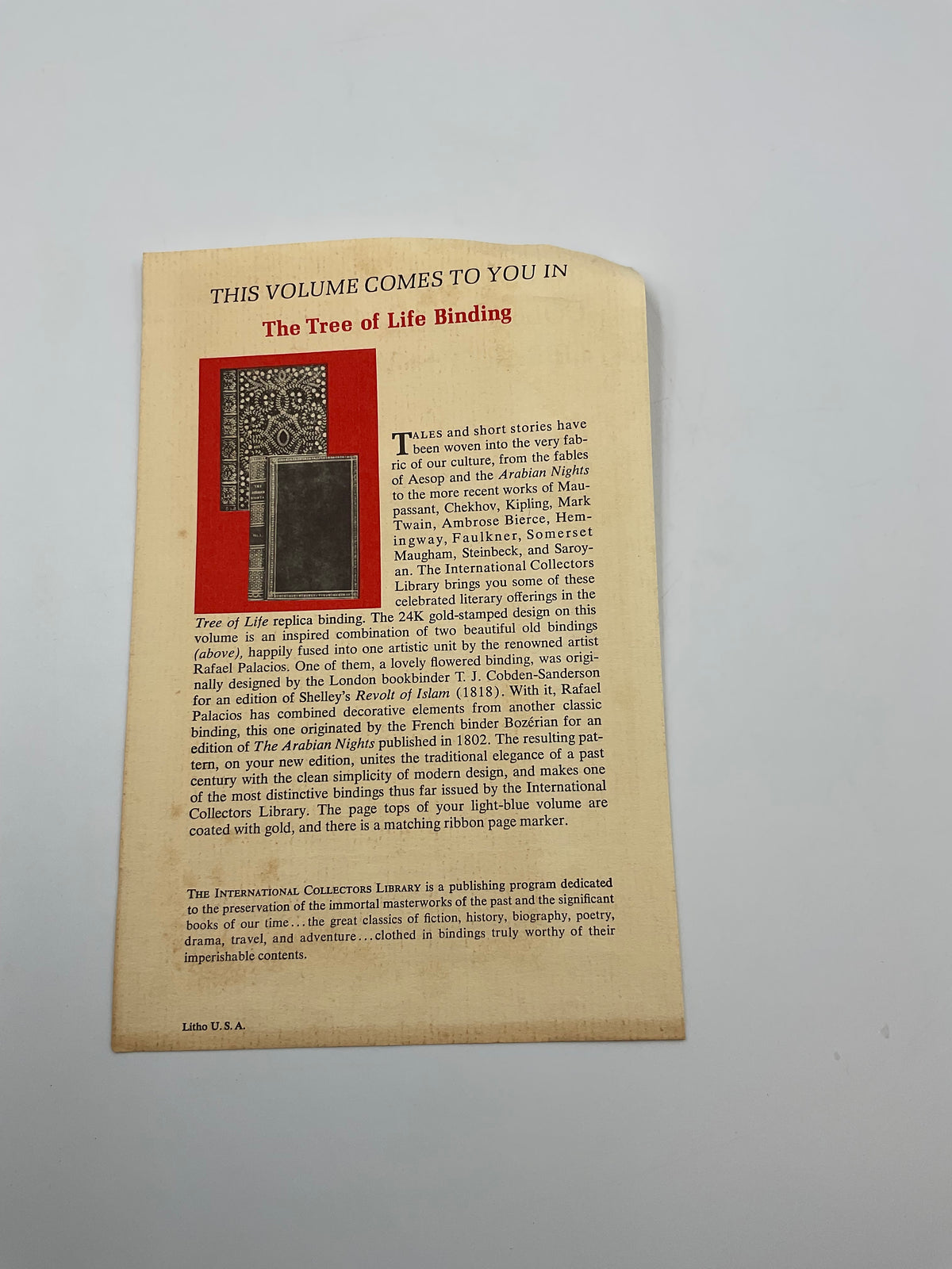 Aesop's Fables International Collectors Library Hardcover 1968