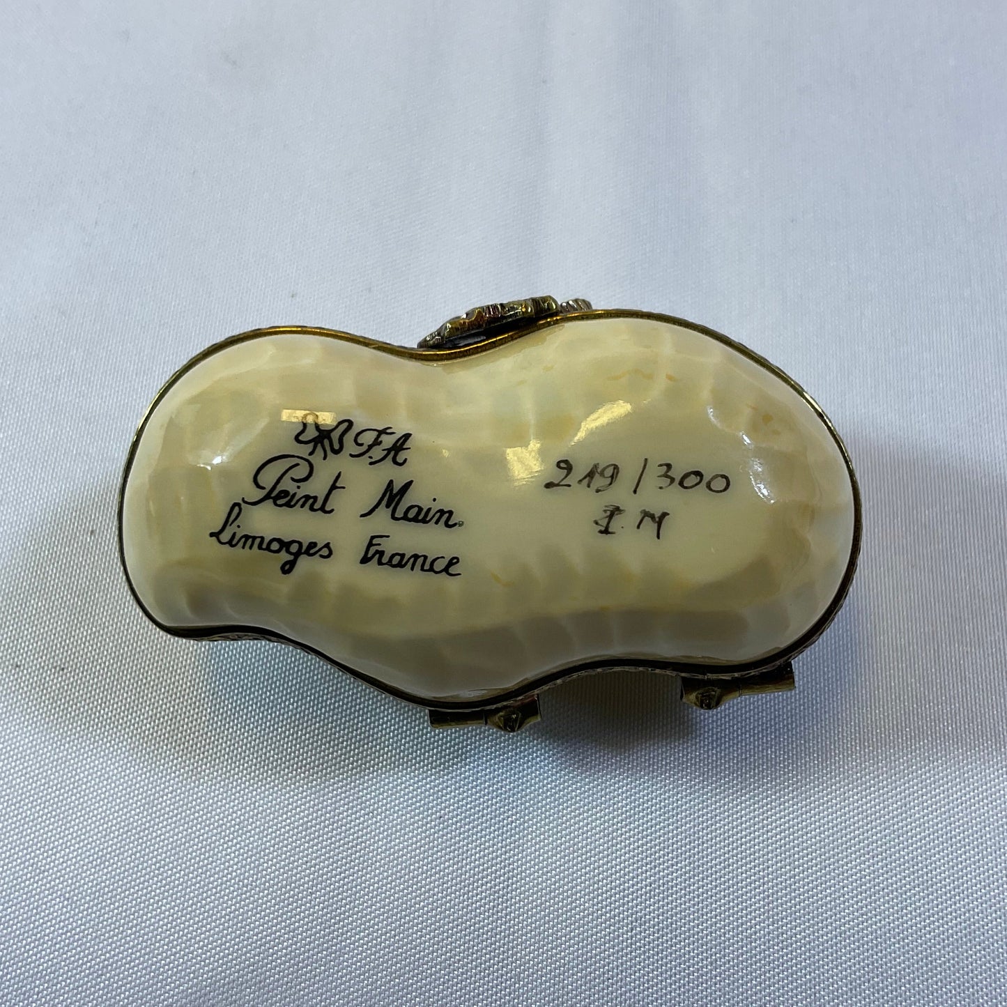 Peint Main Limoges France Limited #d 249/300 Collectible Authentic Vintage Hand Painted Porcelain Peanut