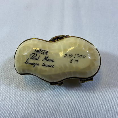 Peint Main Limoges France Limited #d 249/300 Collectible Authentic Vintage Hand Painted Porcelain Peanut