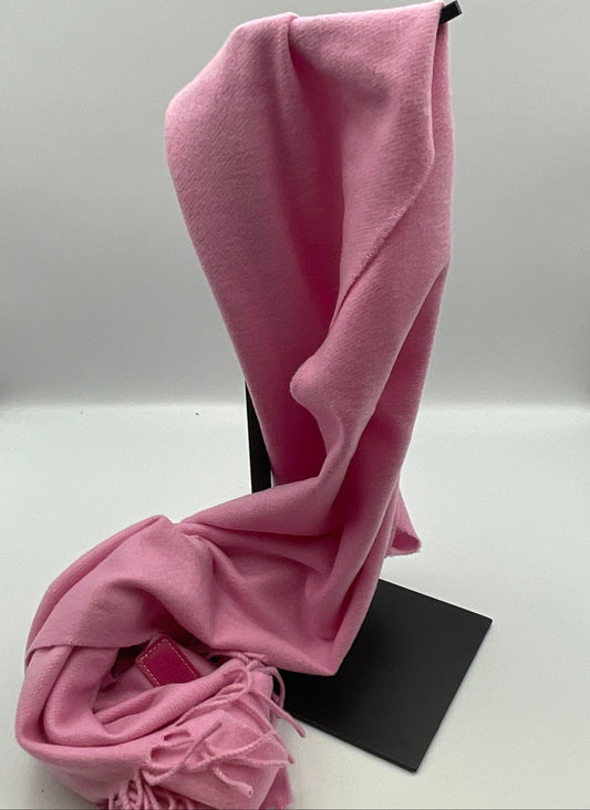 Coach Pink Cashmere Signature Scarf New with Tags NWT
