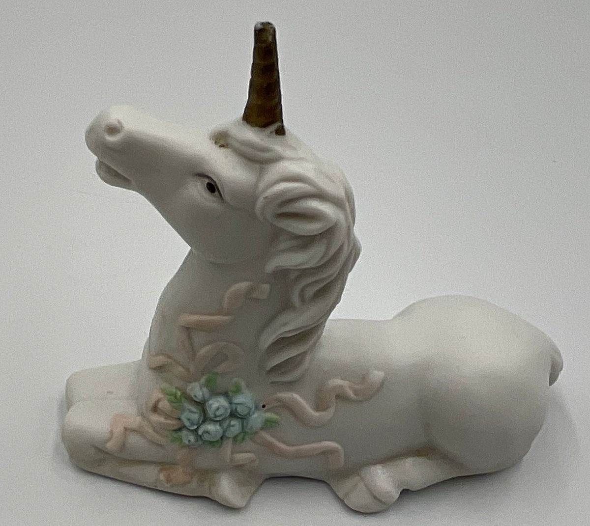 Vintage Ceramic Lying Unicorn figurine