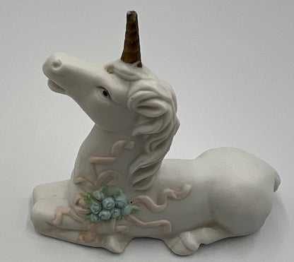Vintage Ceramic Lying Unicorn figurine