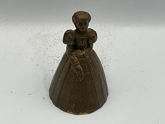 Antique Vintage English Maiden Lady Tea Bell England