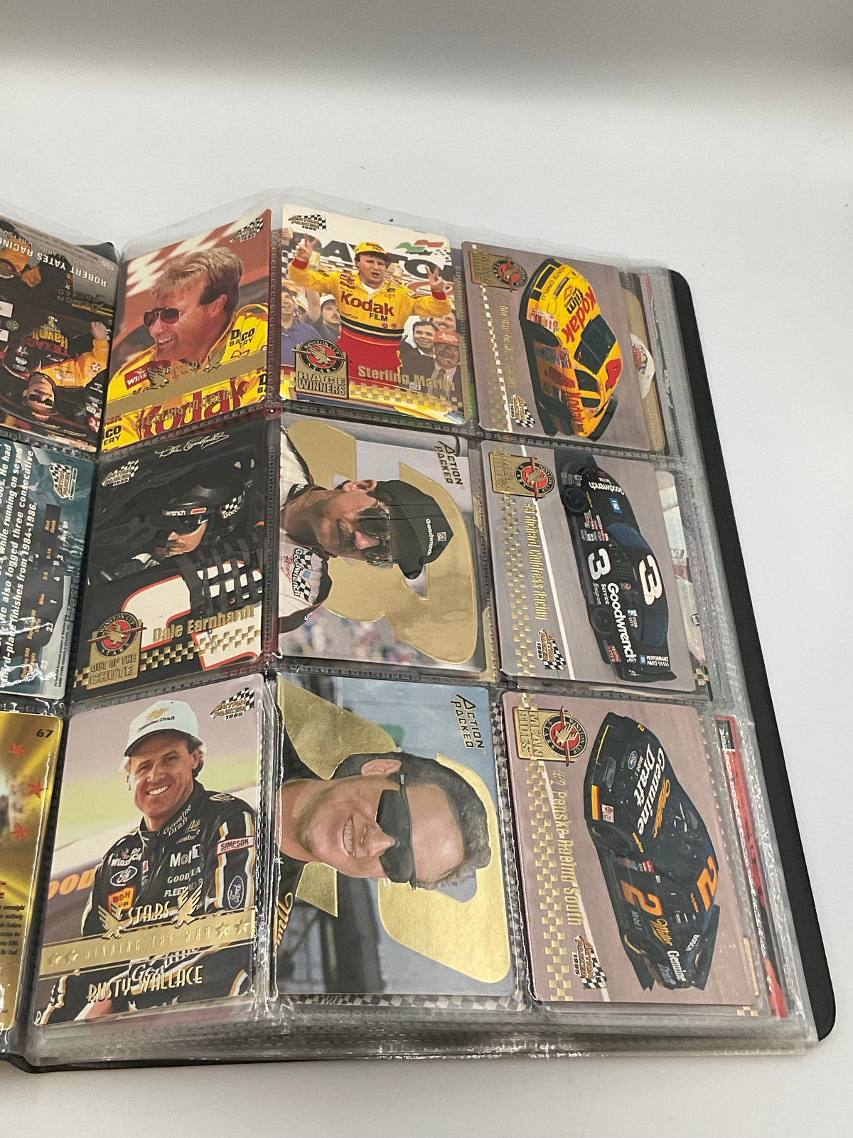 Vintage NASCAR Racing Trading Cards in Binder Album
