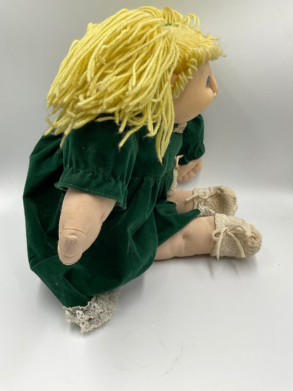 Vintage 1984 The Original Doll Baby Martha Nelson Kid Doll Blonde Hair Blue Girl