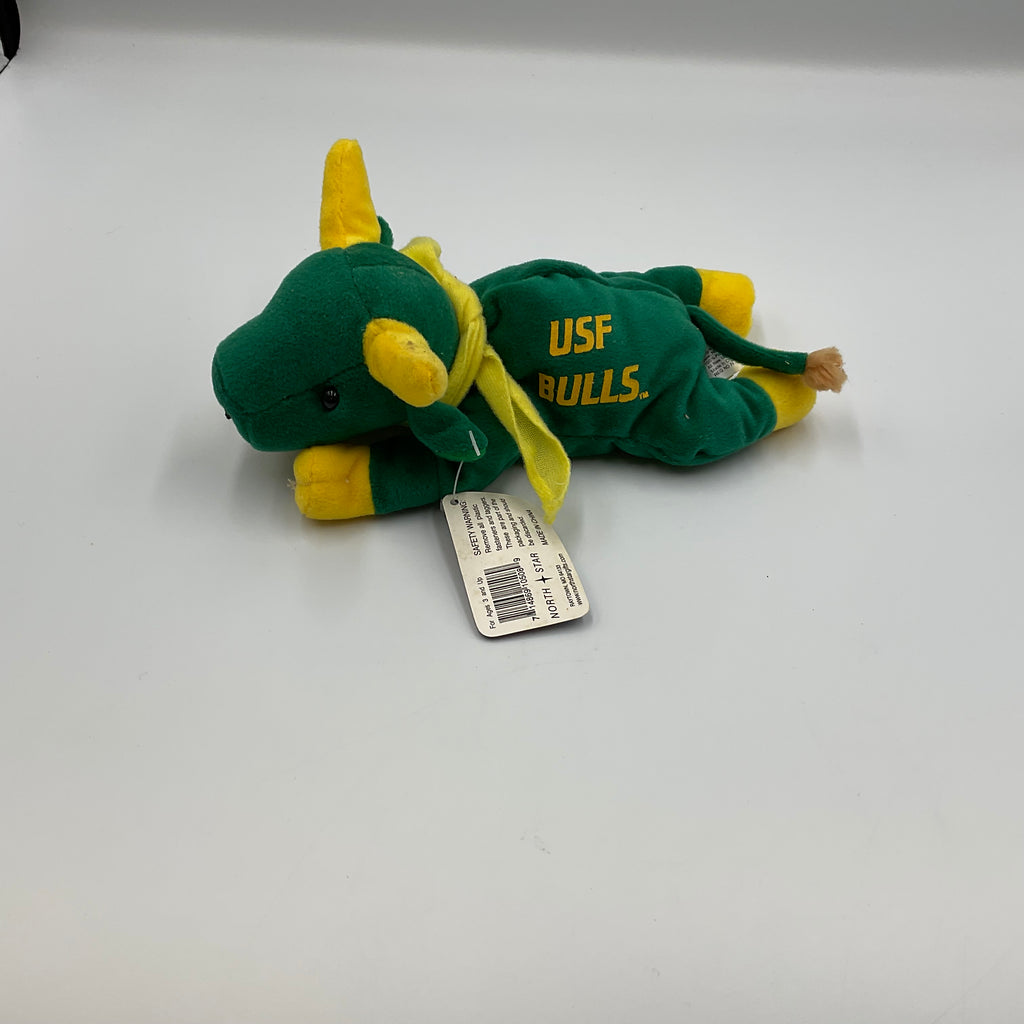 University of South Florida (USF) Bulls Vintage Beanie Mascot Plush