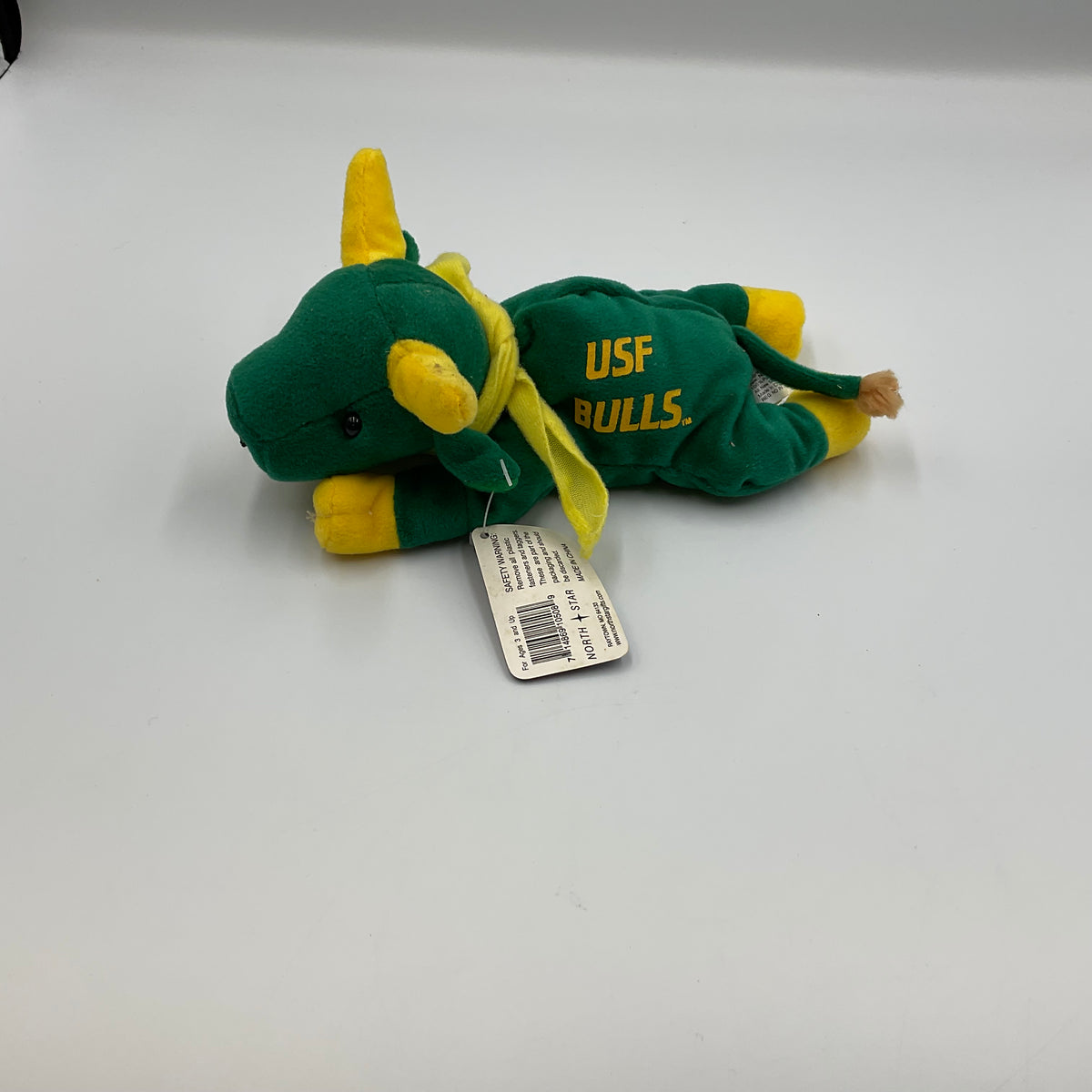 University of South Florida (USF) Bulls Vintage Beanie Mascot Plush