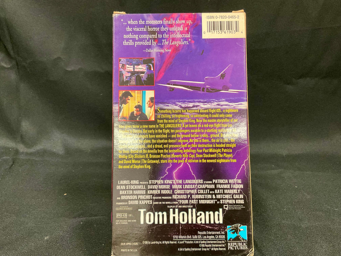 Stephen King's The Langoliers Vintage 1995 VHS Tapes UNSEALED UNTESTED