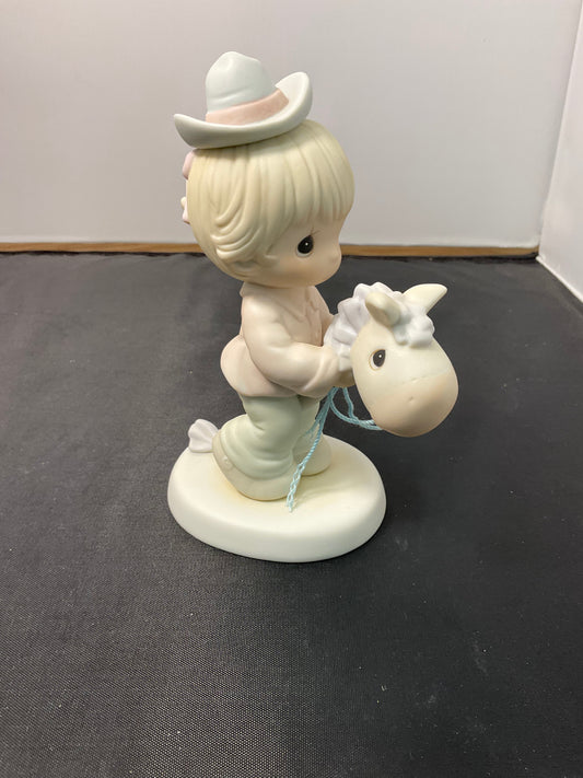 Enesco Precious Moments Hope You're up and on The Trail Again