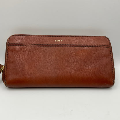 Fossil Tiegan Brown Leather Wallet