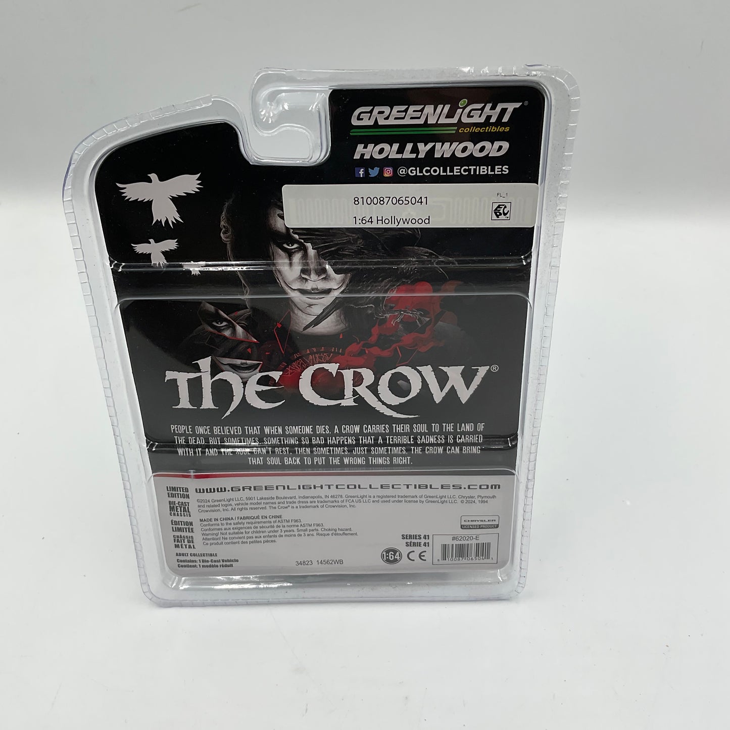 Greenlight Collectibles Hollywood series 41 The Crow 1984 Plymouth Gran Fury Unopened