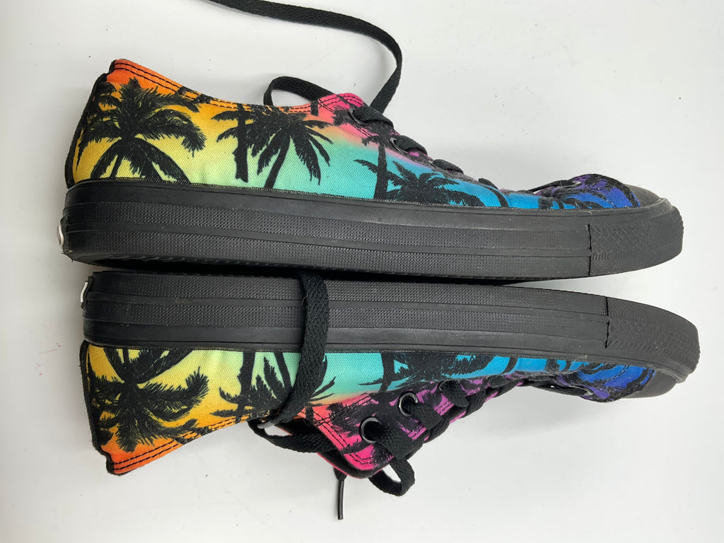 RAAD Palm Tree Canvas Low Top Sneakers Size 10M