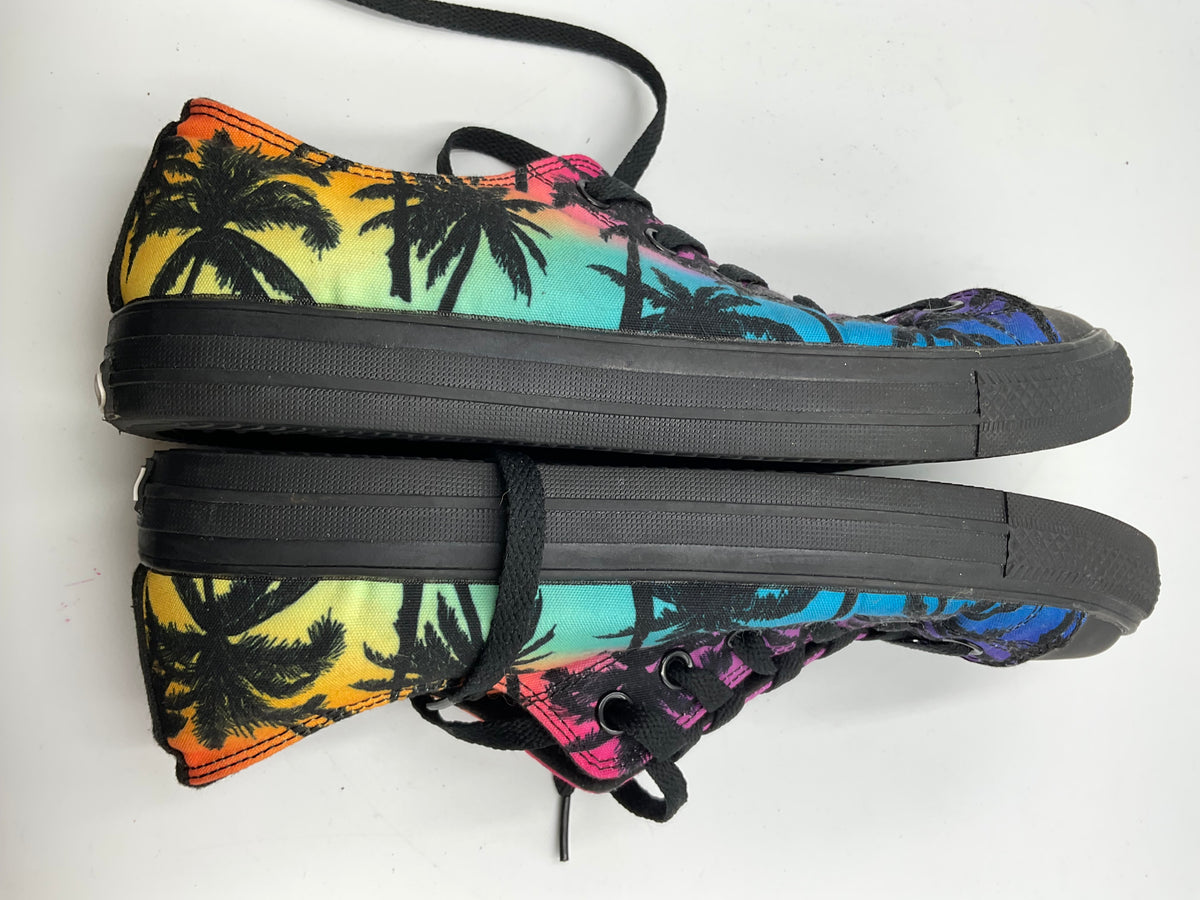 RAAD Palm Tree Canvas Low Top Sneakers Size 10M