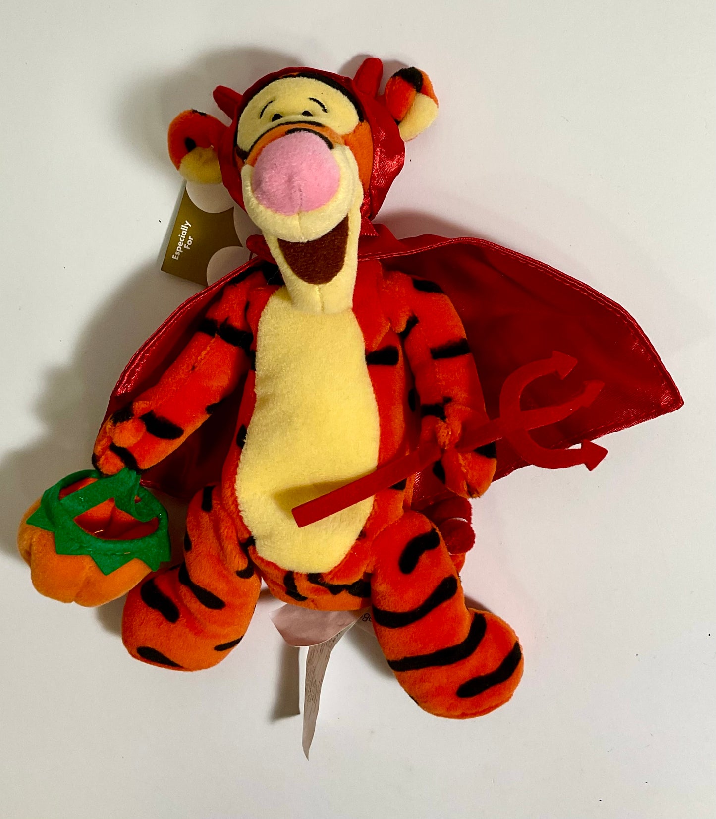 Devil Costume Tigger Vintage Winnie the Pooh Bear & Friends Halloween Mini Beanbag Beanie Plush Disney Collectible