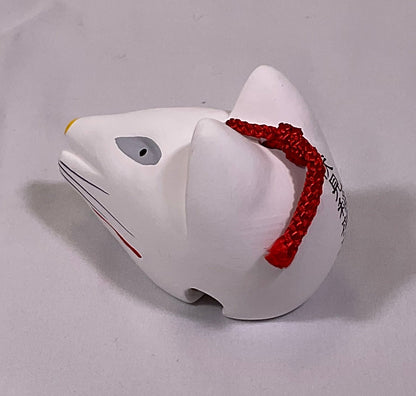 White Fox Kyoto Fushimi Inari Shrine Shrine Myobu Clay Bell