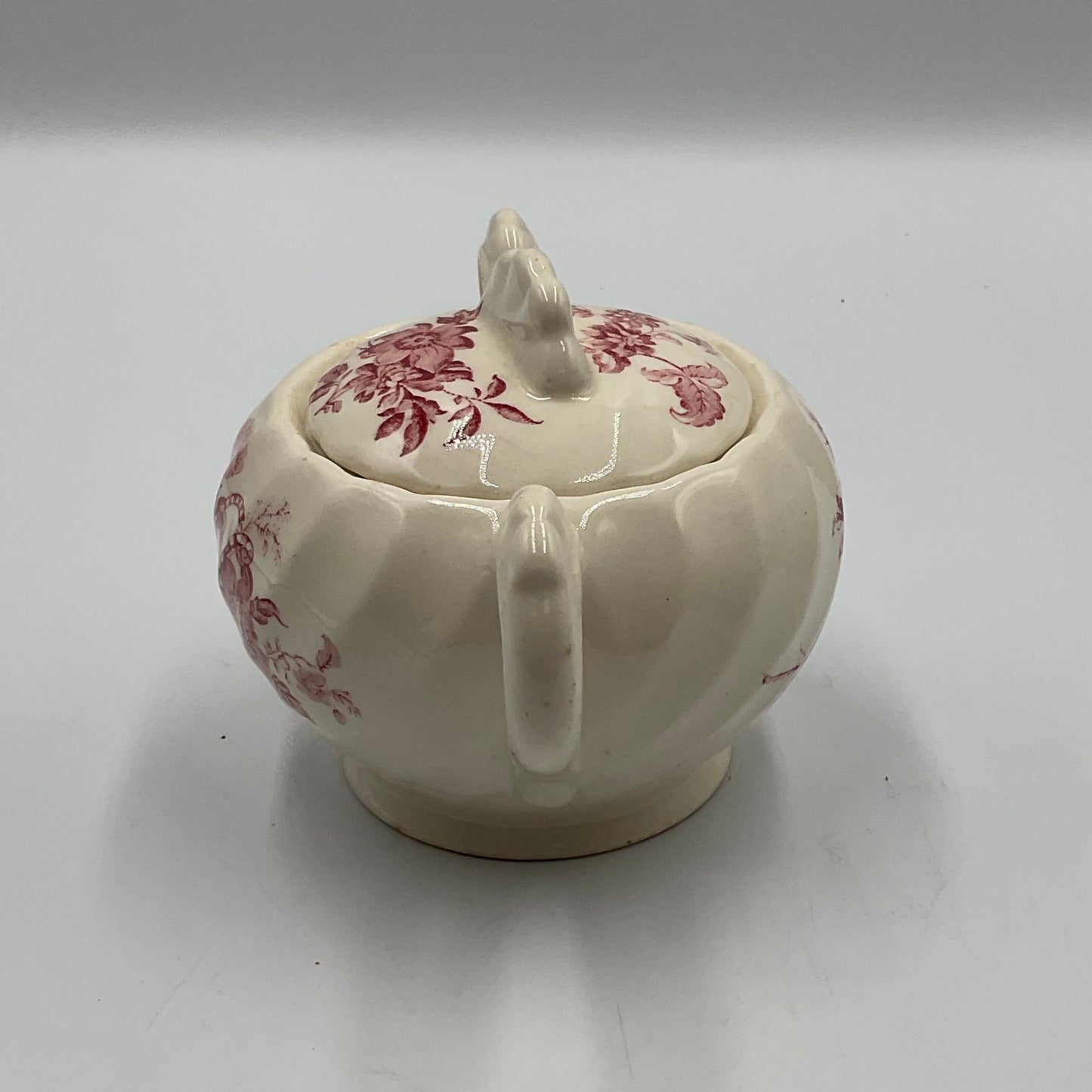 Royal Staffordshire Charlotte Pink Flower Sugar Bowl Made in England