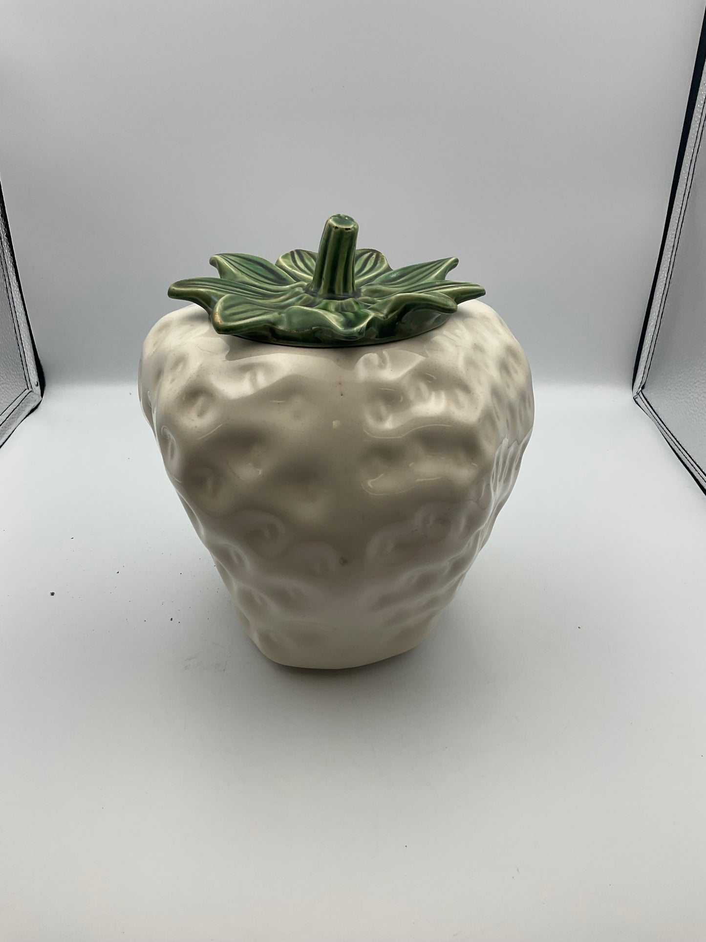 Vintage McCoy Pottery Strawberry Cookie Jar