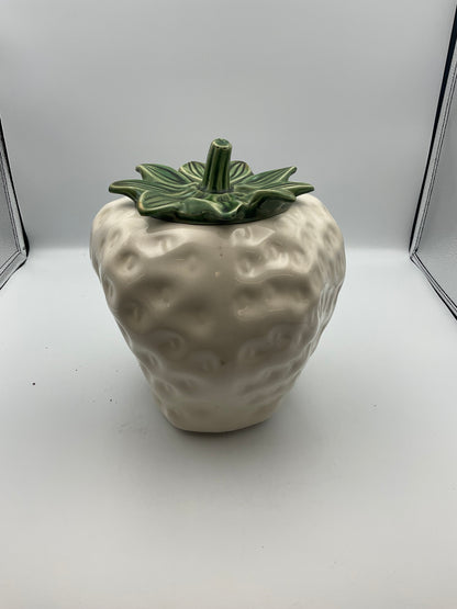 Vintage McCoy Pottery Strawberry Cookie Jar