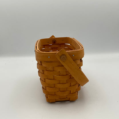 Longaberger Small Rectangle Wooden Basket