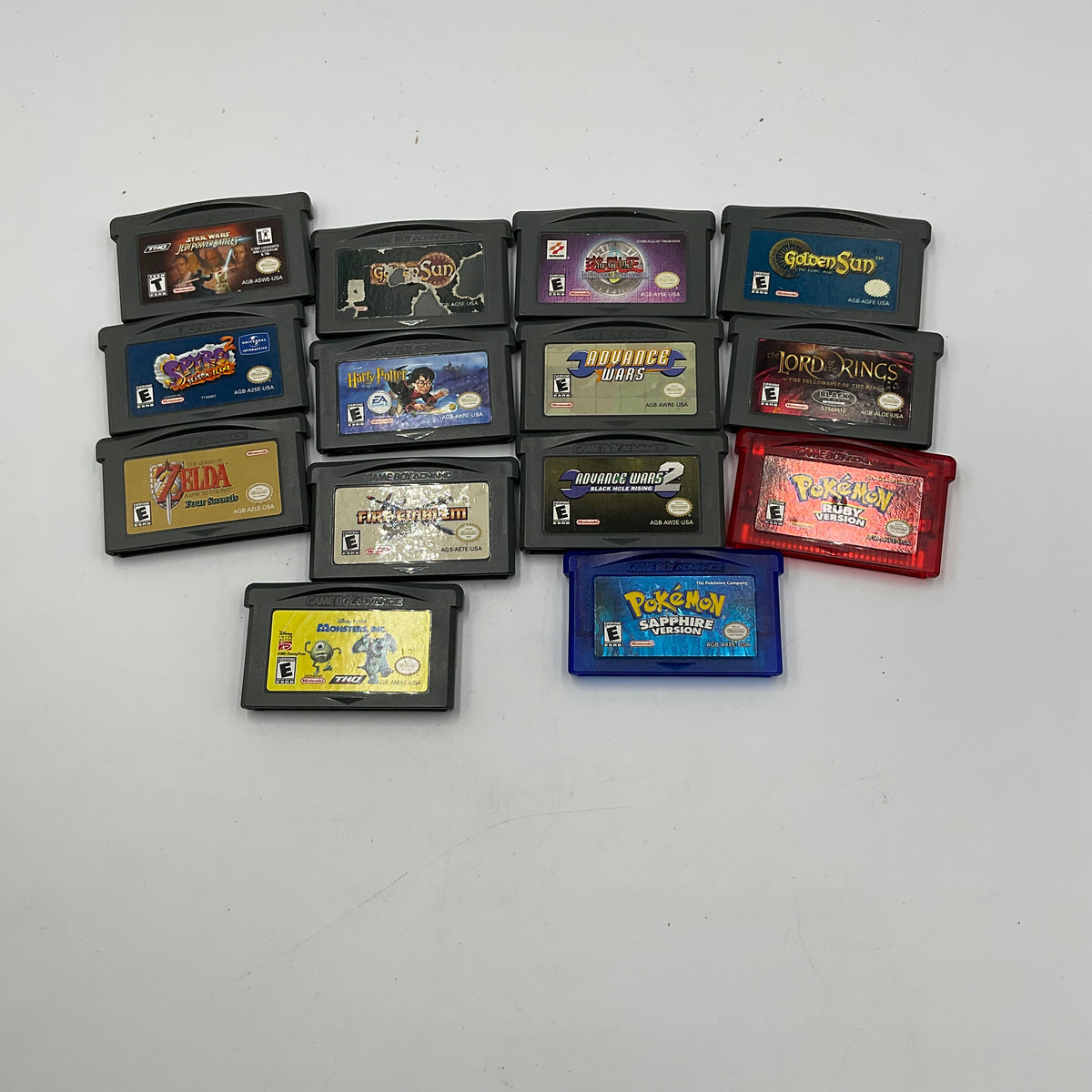 Game Boy Advance Game Cartridges (14 Total)