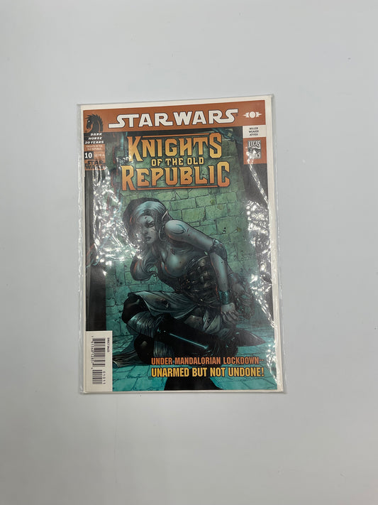Star Wars Knights of the Old Republic #10 Under Mandalorian Lockdown -- Unarmed But Not Undone