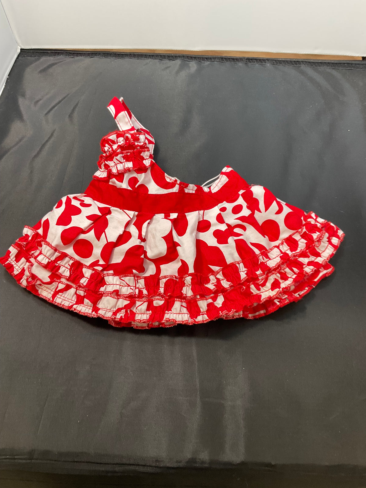 Build-A-Bear Red and White Halter Top Dress