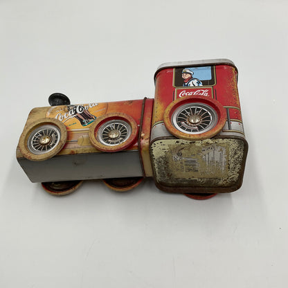 Vintage Coca-Cola Train Engine Tin Container