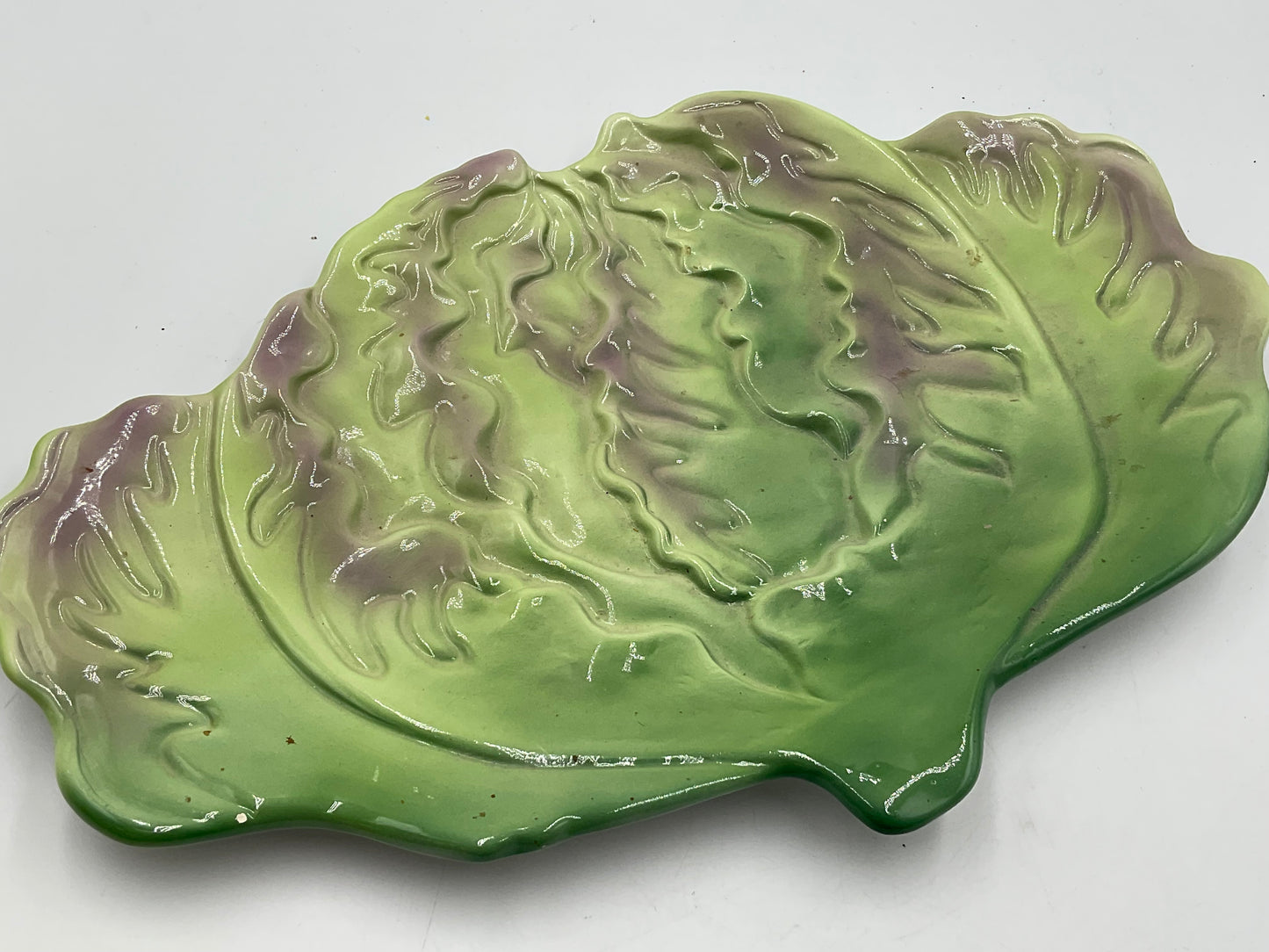 Ceramic Cabbage Leaf Serving Plate