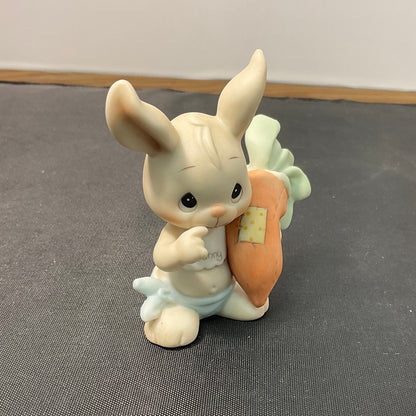 Precious Moments Vintage 1988 Members Only Figurine Somebunny Cares Hand Painted Porcelain Collectible