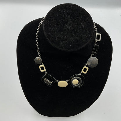 Square and Circle Design Necklace