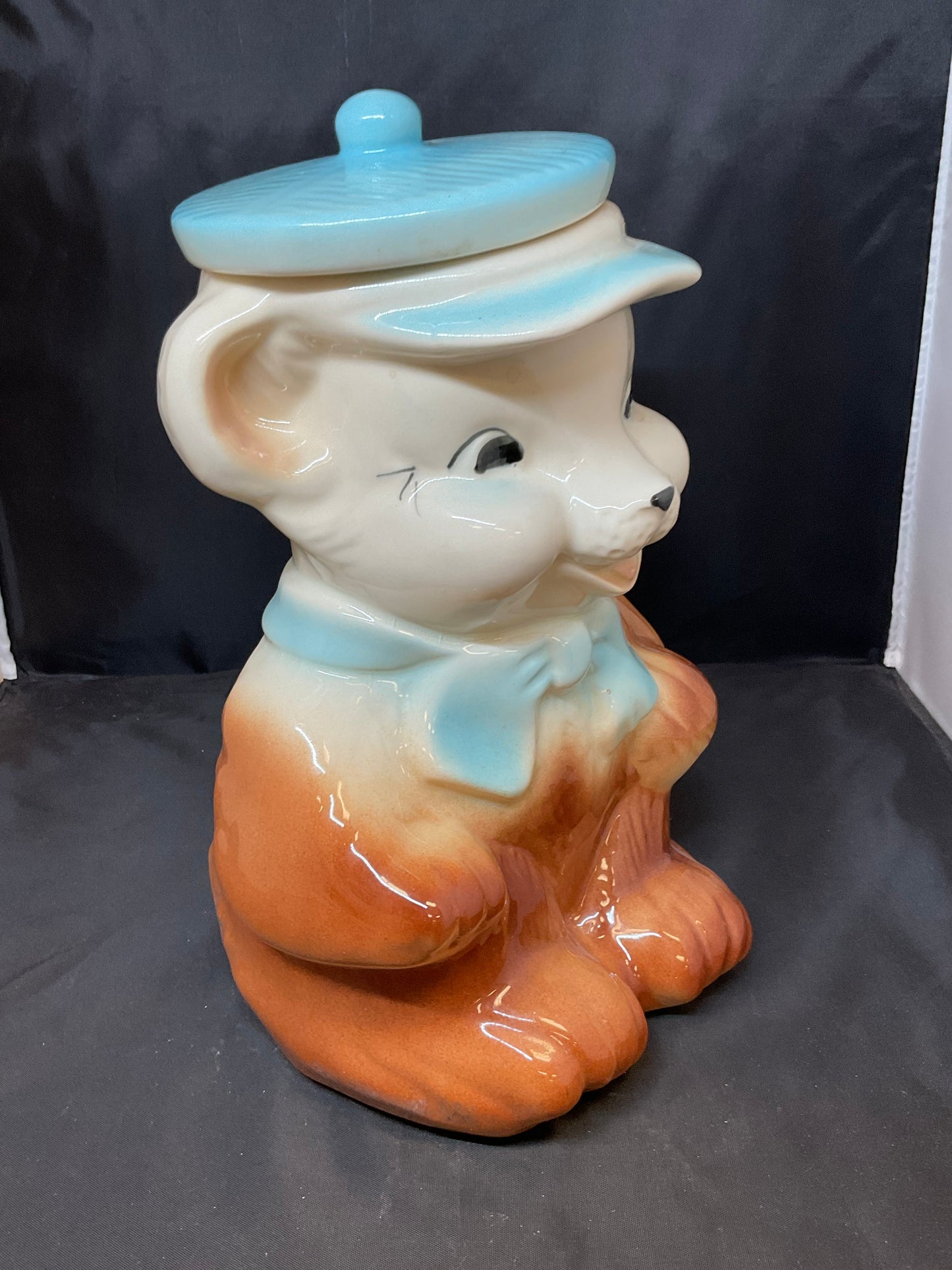 Vintage American Bisque Bear Cookie Jar
