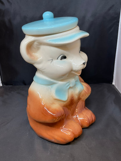 Vintage American Bisque Bear Cookie Jar