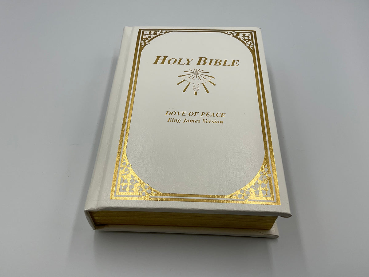 Dove of Peace KJV Holy Bible King James Version Ceder Wood Presentation Box