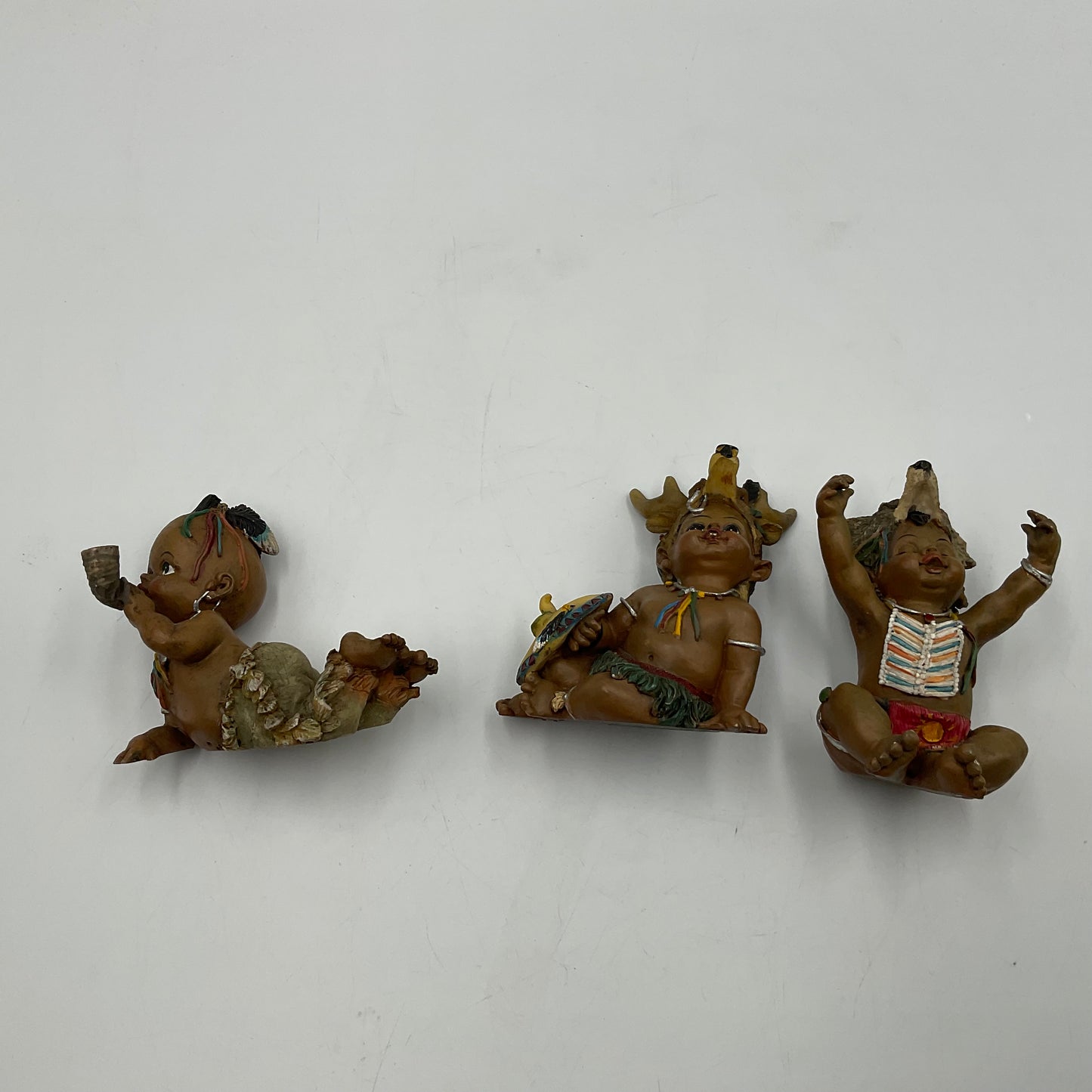 Vintage Resin “Indian Child” Figurines