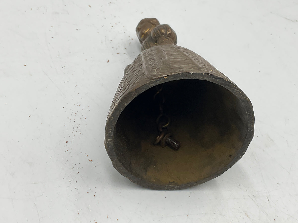 Antique Vintage English Maiden Lady Tea Bell England