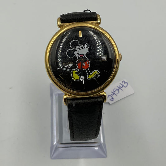 Disney Vintage Mickey Mouse Pulsar Analog Quartz Watch New Battery