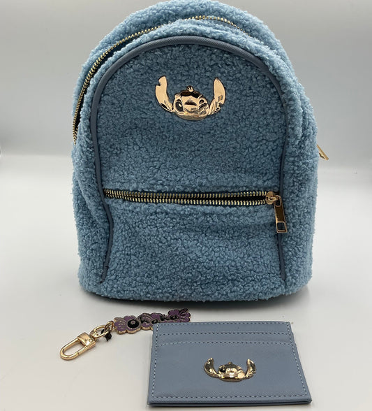 Disney Stitch Blue Plush Mini Backpack Lilo & Stitch