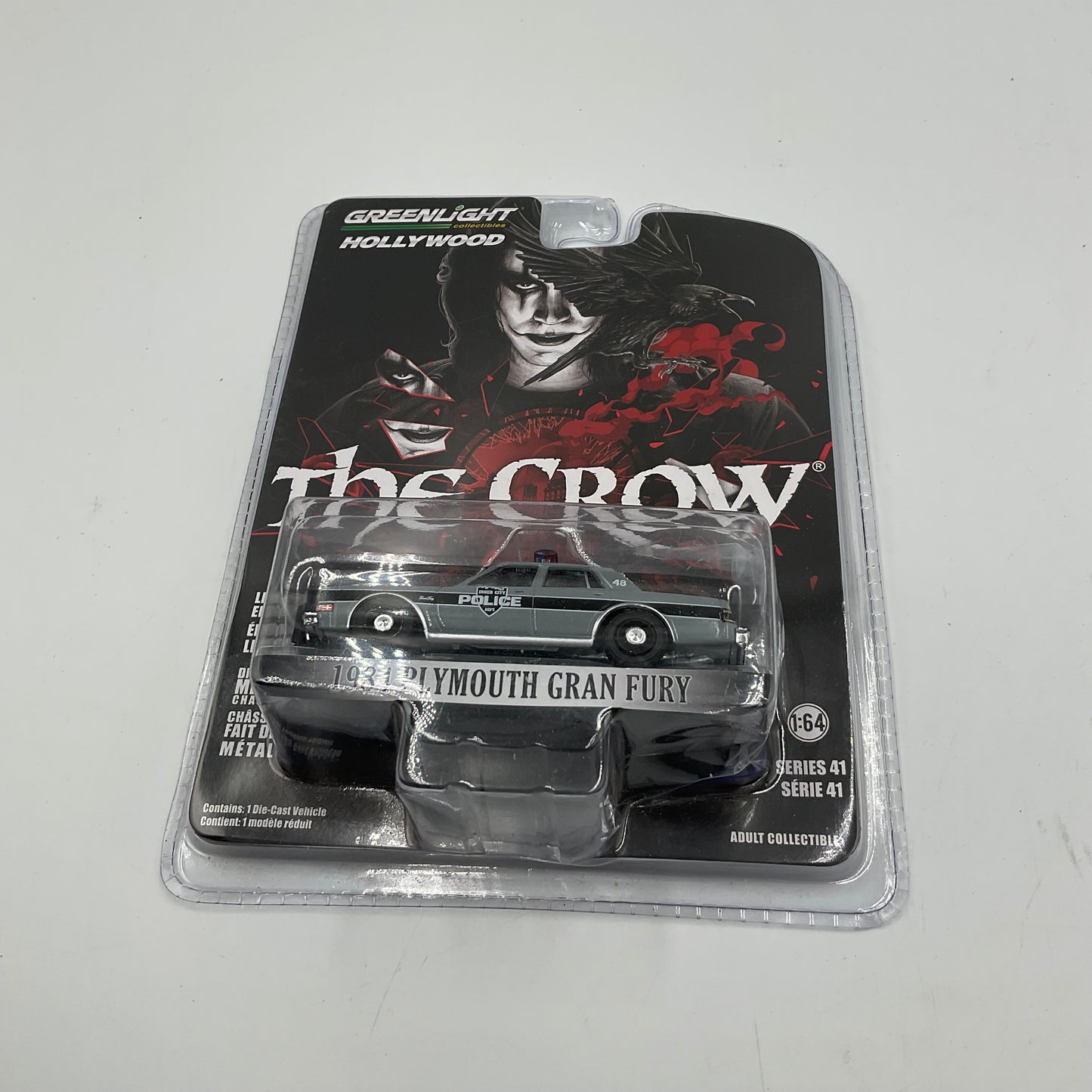 Greenlight Collectibles Hollywood series 41 The Crow 1984 Plymouth Gran Fury Unopened