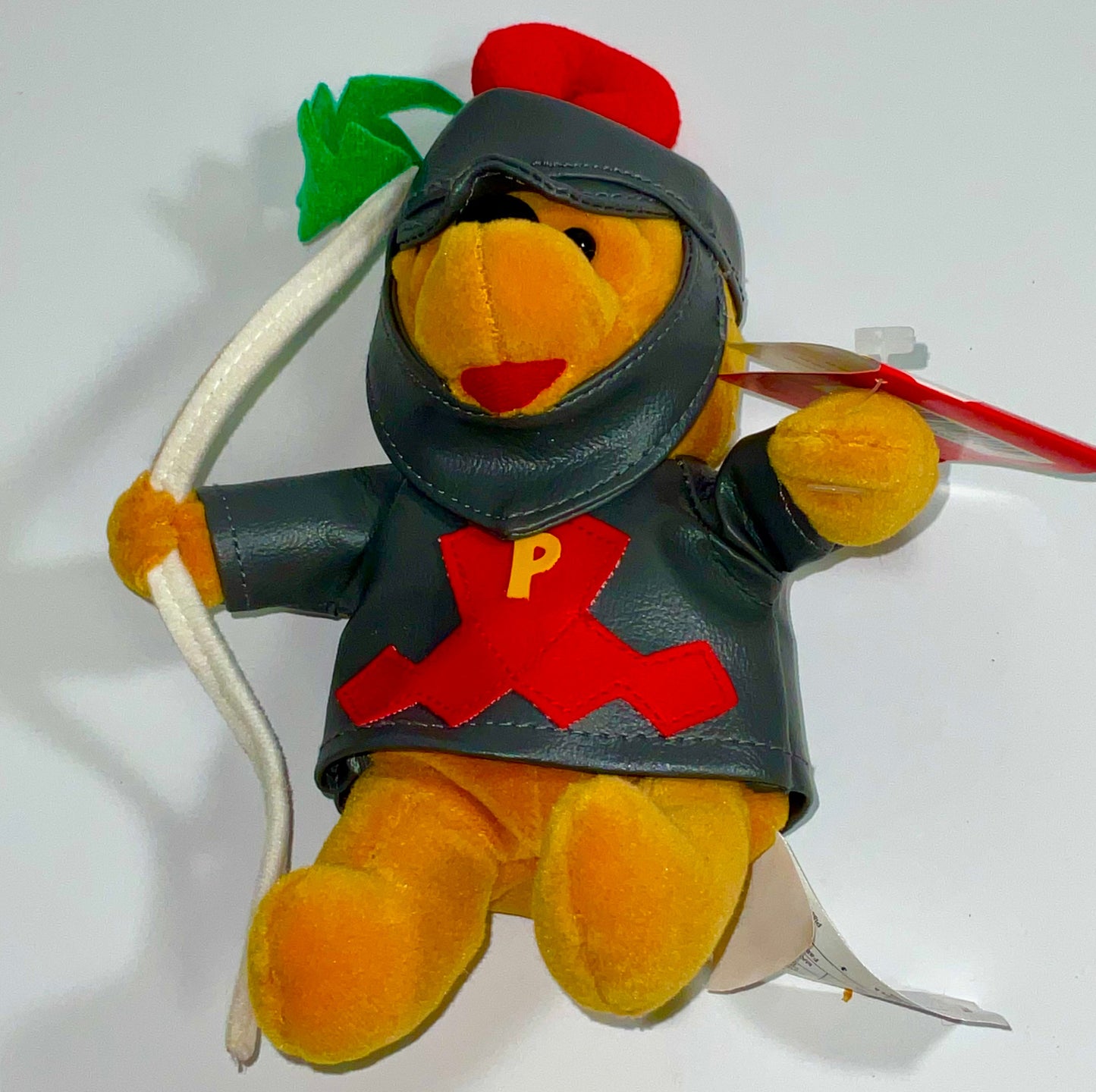 Brave Knight Winnie the Pooh Bear & Friends Vintage Mini Beanbag Beanie Plush Disney Store Collectible