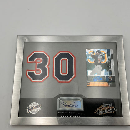 San Diego Padres Ryan Klesko Autographed Playoff Memrobilia