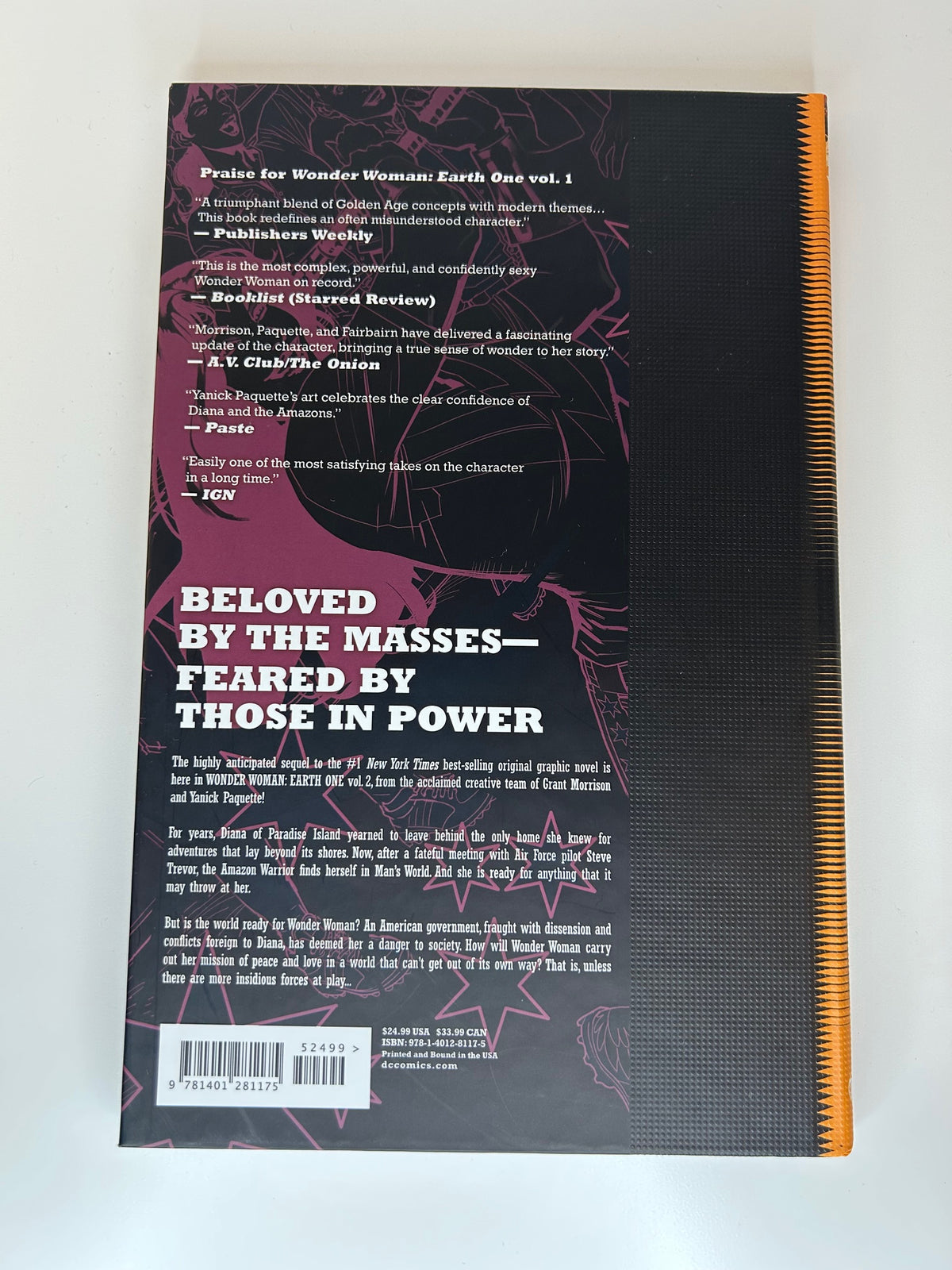Wonder Woman Earth One Vol 2 DC Comics Hardcover Comic Book Graphic Novel Oct 9 2018