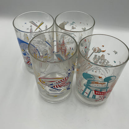 1996 McDonald’s Walt Disney World 25Th Anniversary Tumblers Set Of 4