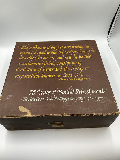 Vintage 75th Anniversary of the Florida Coca-Cola Bottling Plant Boxed Set 1977