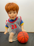 Danbury Mint Porcelain Doll Danny Basketball Player by Elke Hutchens with Original Box