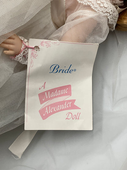 Madame Alexander Bride Doll Vintage with Tag and Veil 14-inch Collectible