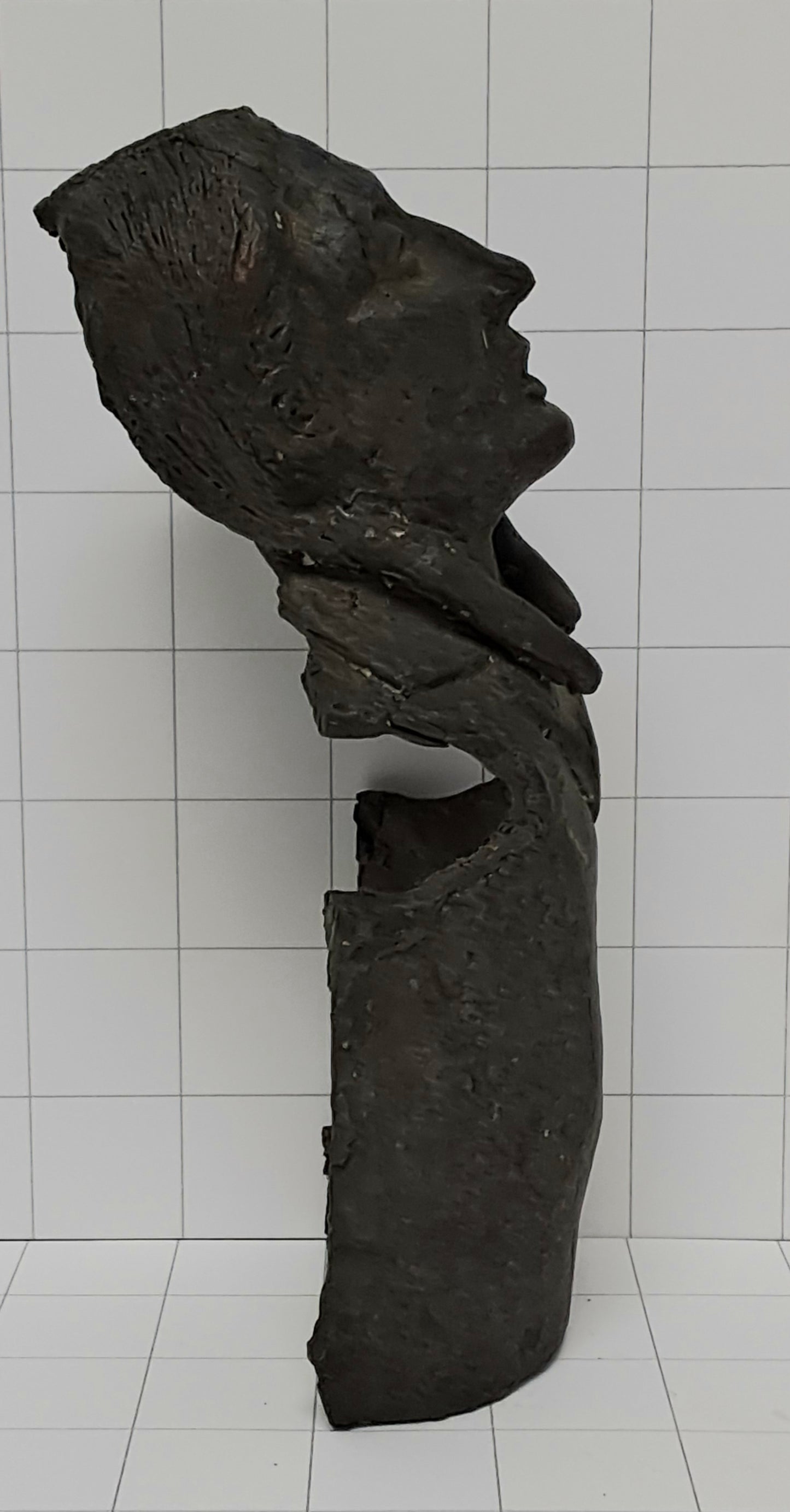 Bronze Bust of Native American in Waistcoat